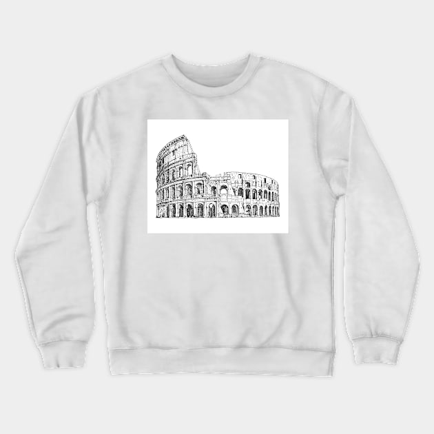 COLOSSEUM ink painting Crewneck Sweatshirt by lautir